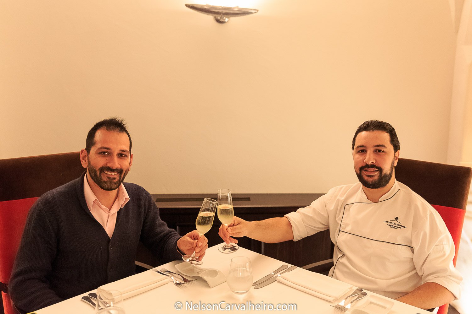 Alentejo Wine Travel Guide - Divinus Restaurant - Nelson Carvalheiro with Chef Bouazza Bouhlani