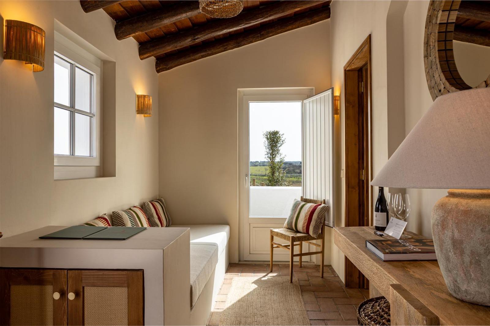 Living room of the Herdade do sobroso's Villas
