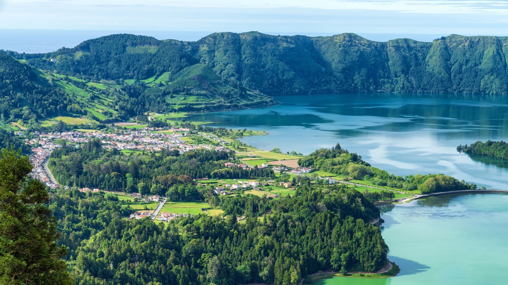 Sete Cidades lake in The Azores