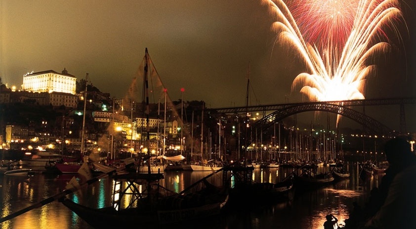 Portugal Winter Break  - New Year's Eve Fireworks in Porto