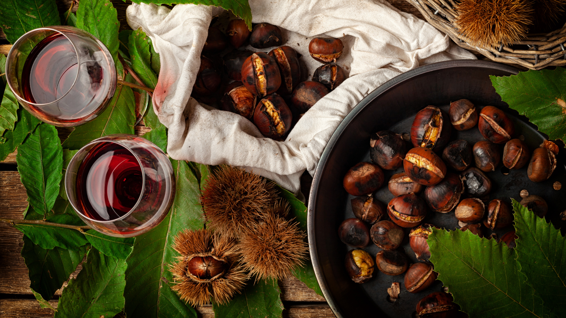 Roast Chestnuts and Wine